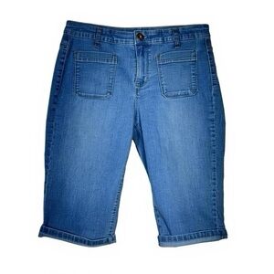Style & Co. Denim Stretch Skimmer Bermuda Jean Shorts